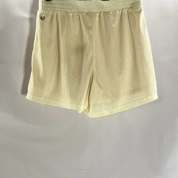 FABLETICS Women's Beige Three-Point Mesh Checkered Basketball Shorts SZ S - Picture 2 of 7